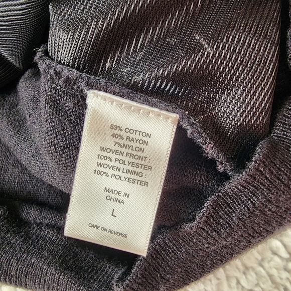 New York & Company Cardigan Sweater Black Floral Woman's Size Large - Picture 5 of 8